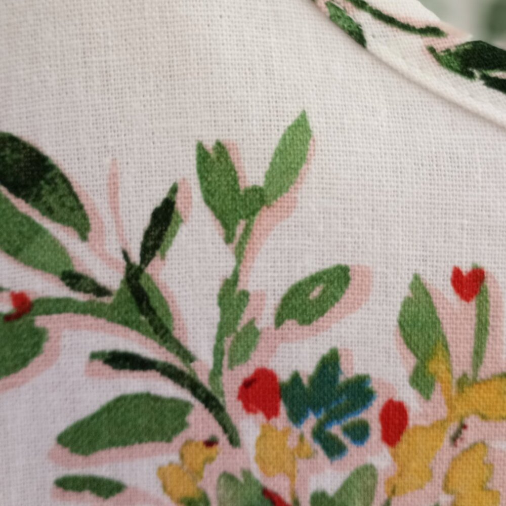 'chloe + rene' Floral Shift Dress Size L Linen blend NWOT - Picture 5 of 15